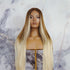 MEGAN caramel synthetic straight lace front wig | Milk & Honey Wigs