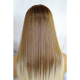 MEGAN - Caramel - Lace Front Wig | Blonde, 28 Inch+, T-Part Lace Front, Synthetic Hair | Milk & Honey Wigs