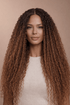 MEGAN - Ombre Brown - Lace Front Wig | Brown, 28 Inch+, T-Part Lace Front, Synthetic Hair | Milk & Honey Wigs