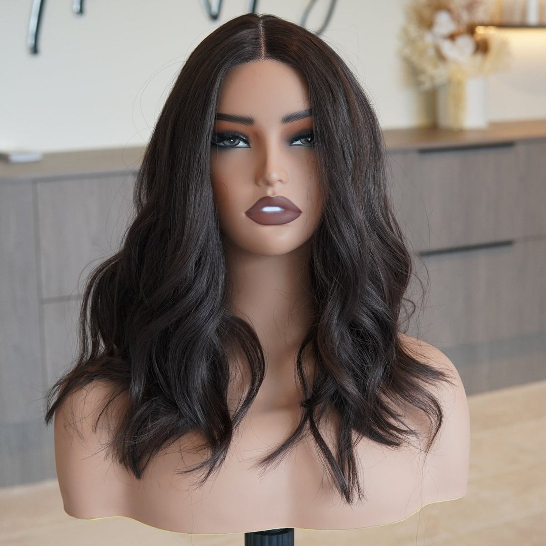 MELISSA Dark Brown Lace Front Wig - Milk &amp; Honey Wigs