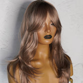 MELODY - Caramel - Fringe Wig | Brown, 20 Inch, Fringe, Synthetic Hair | Milk & Honey Wigs