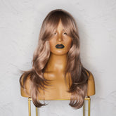 MELODY - Caramel - Fringe Wig | Brown, 20 Inch, Fringe, Synthetic Hair | Milk & Honey Wigs