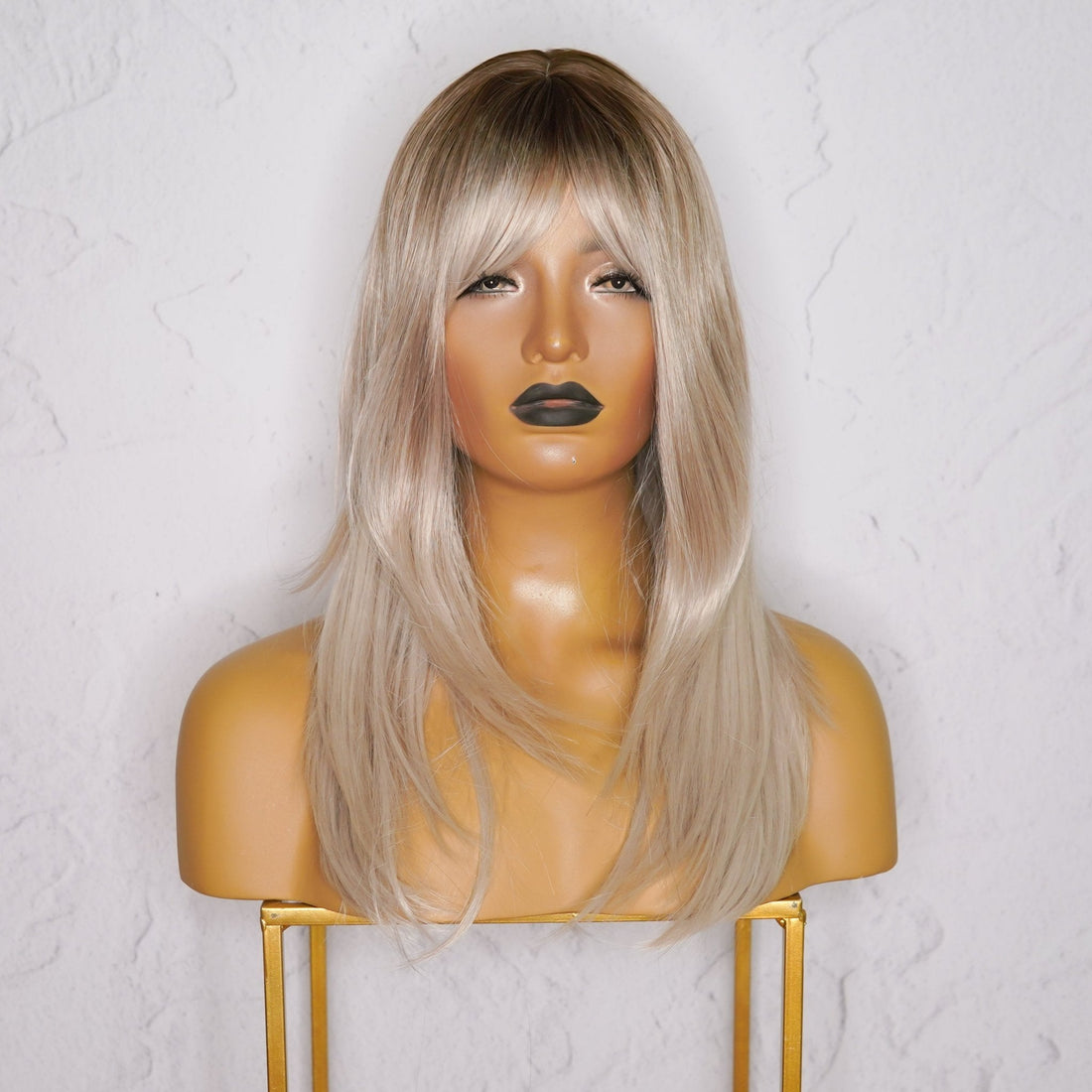 MELROSE Ombre Blonde Fringe Wig - Milk &amp; Honey Wigs