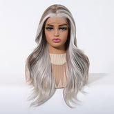 Miixed Salt & Pepper Grey 13x6 Lace Front Wig - MARKETPLACE | Grey, 13x6 Lace Front, Synthetic Hair | Milk & Honey Wigs