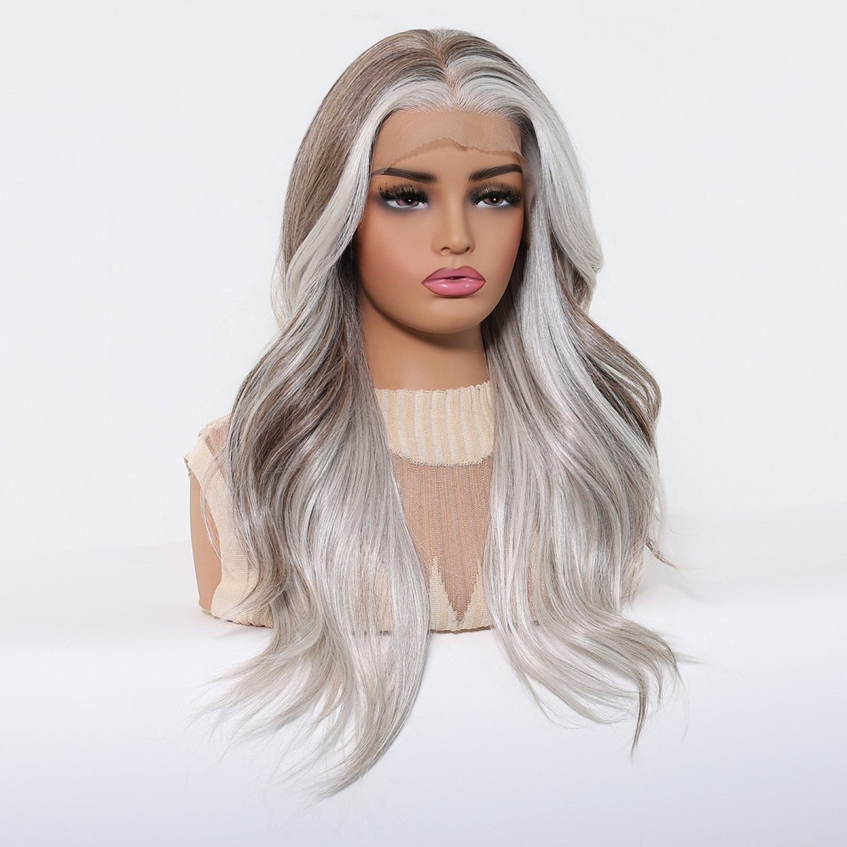 Miixed Salt &amp; Pepper Grey 13x6 Lace Front Wig - MARKETPLACE | Grey, 13x6 Lace Front, Synthetic Hair | Milk &amp; Honey Wigs