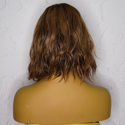 MIKKI brunette synthetic wavy lace front wig | Milk &amp; Honey Wigs