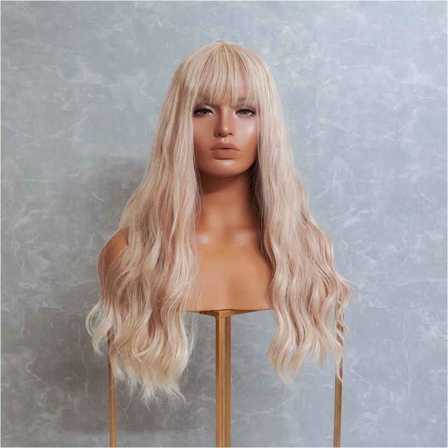 MILLY beach blonde synthetic wave fringe wig | Milk &amp; Honey Wigs
