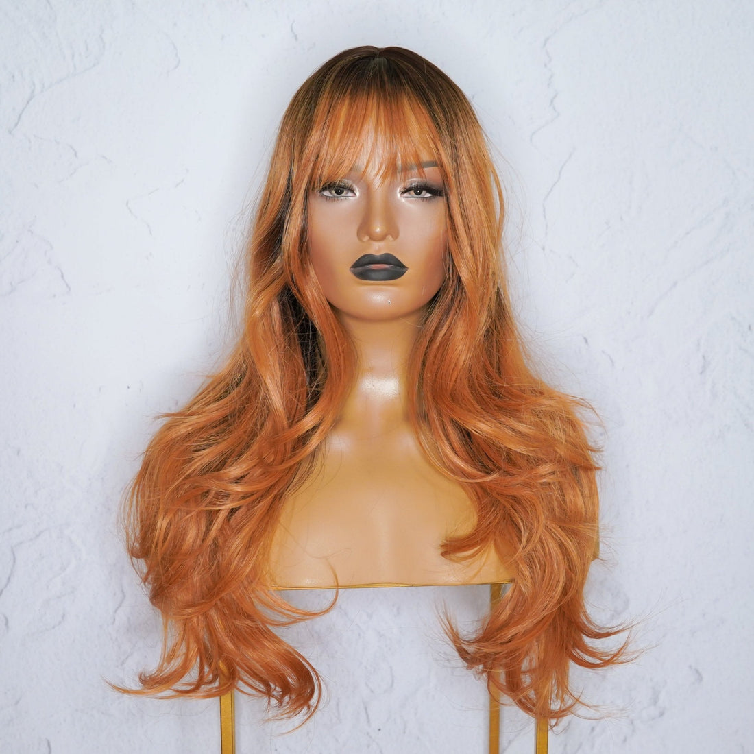 MILO Copper Ombre Fringe Wig | Milk &amp; Honey Wigs