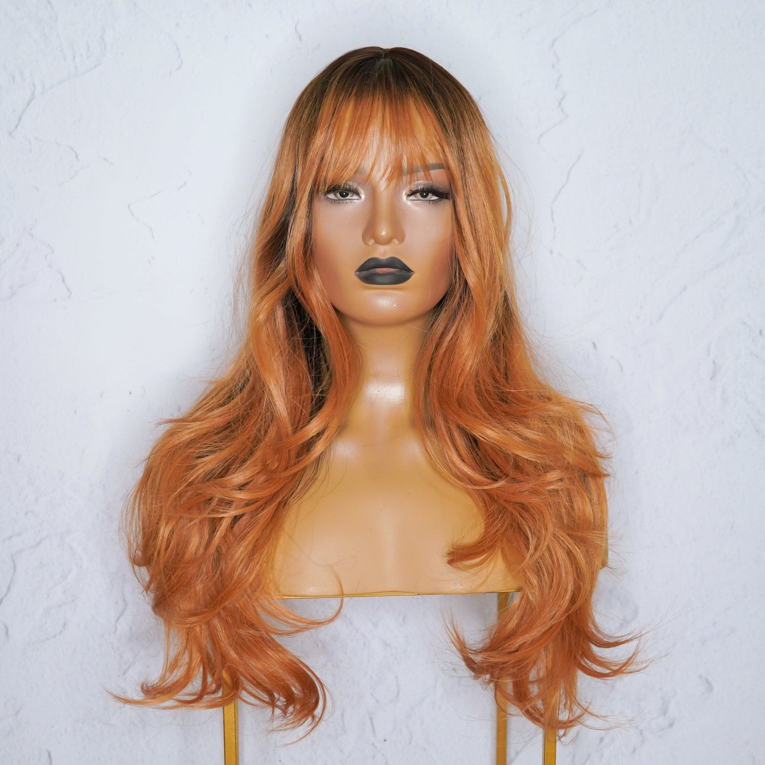 MILO Copper Ombre Fringe Wig | Milk &amp; Honey Wigs