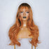 MILO copper ombre synthetic natural wave fringe wig | Milk & Honey Wigs