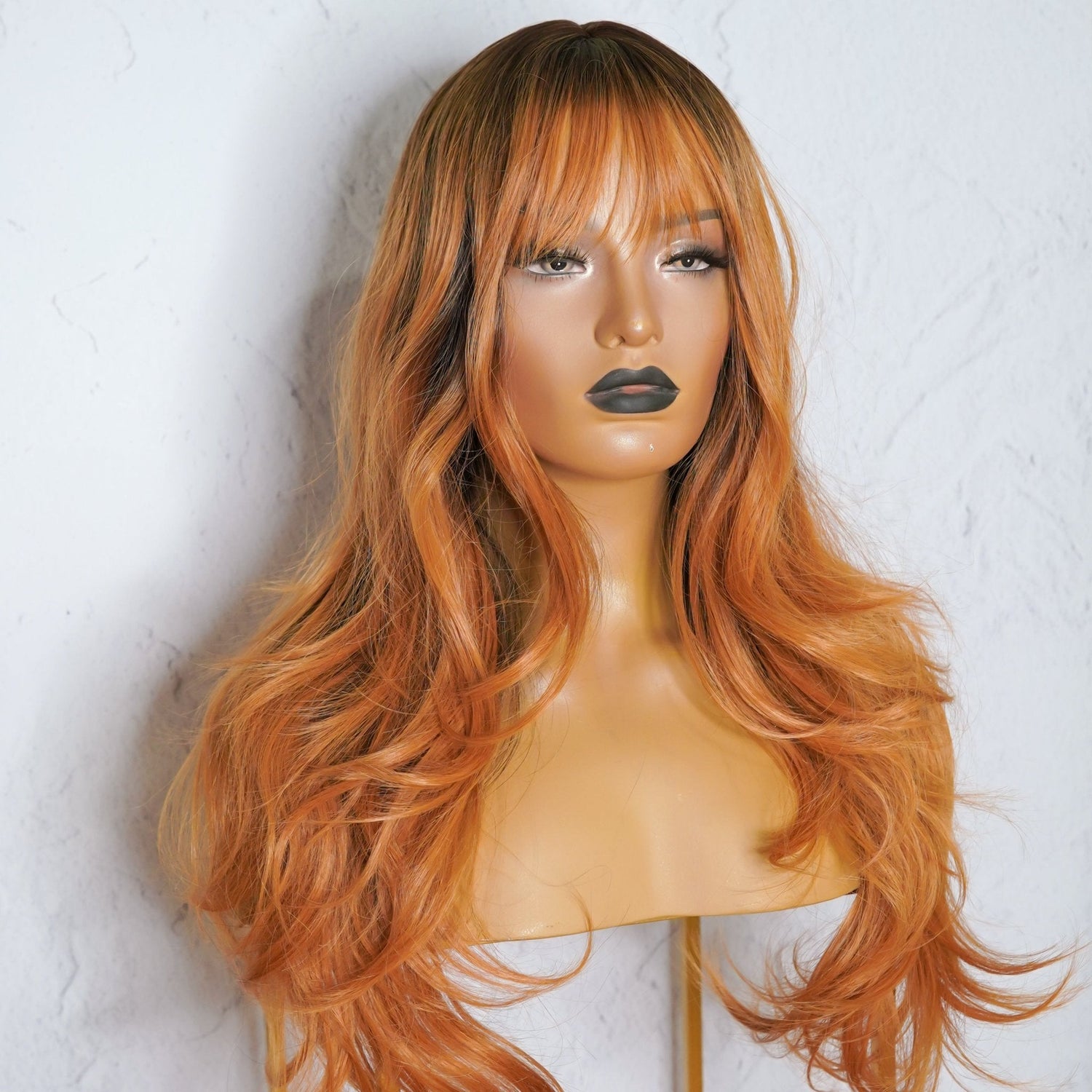MILO Copper Ombre Fringe Wig | Milk &amp; Honey Wigs