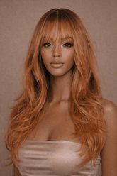 MILO - Ombre Copper - Fringe Wig | Ginger, 26 Inch, Fringe, Synthetic Hair | Milk & Honey Wigs