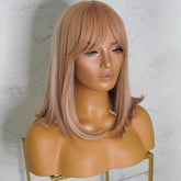 MIMI - Strawberry Blonde - Fringe Wig | Blonde, 12 Inch & Shorter, Fringe, Synthetic Hair | Milk & Honey Wigs