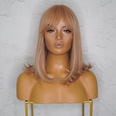 MIMI - Strawberry Blonde - Fringe Wig | Blonde, 12 Inch & Shorter, Fringe, Synthetic Hair | Milk & Honey Wigs