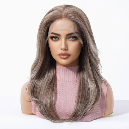 Mixed dark blonde synthetic lace front wig | Milk &amp; Honey Wigs