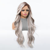 Mixed Platinum  Wavy 13x6 Lace Front Wig - MARKETPLACE | Blonde, 13x6 Lace Front, Synthetic Hair | Milk & Honey Wigs
