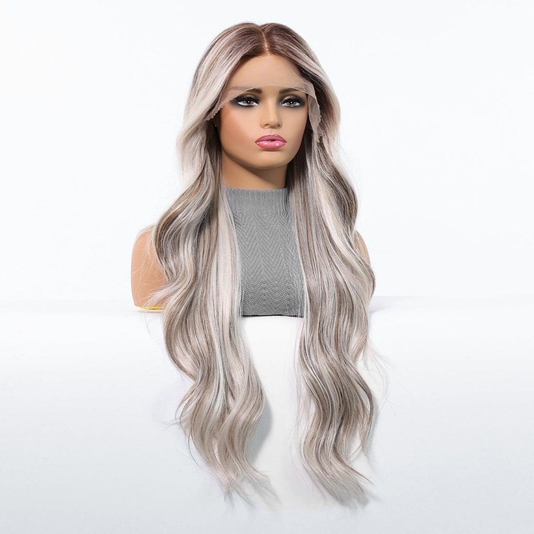 Mixed Platinum  Wavy 13x6 Lace Front Wig - MARKETPLACE | Blonde, 13x6 Lace Front, Synthetic Hair | Milk &amp; Honey Wigs