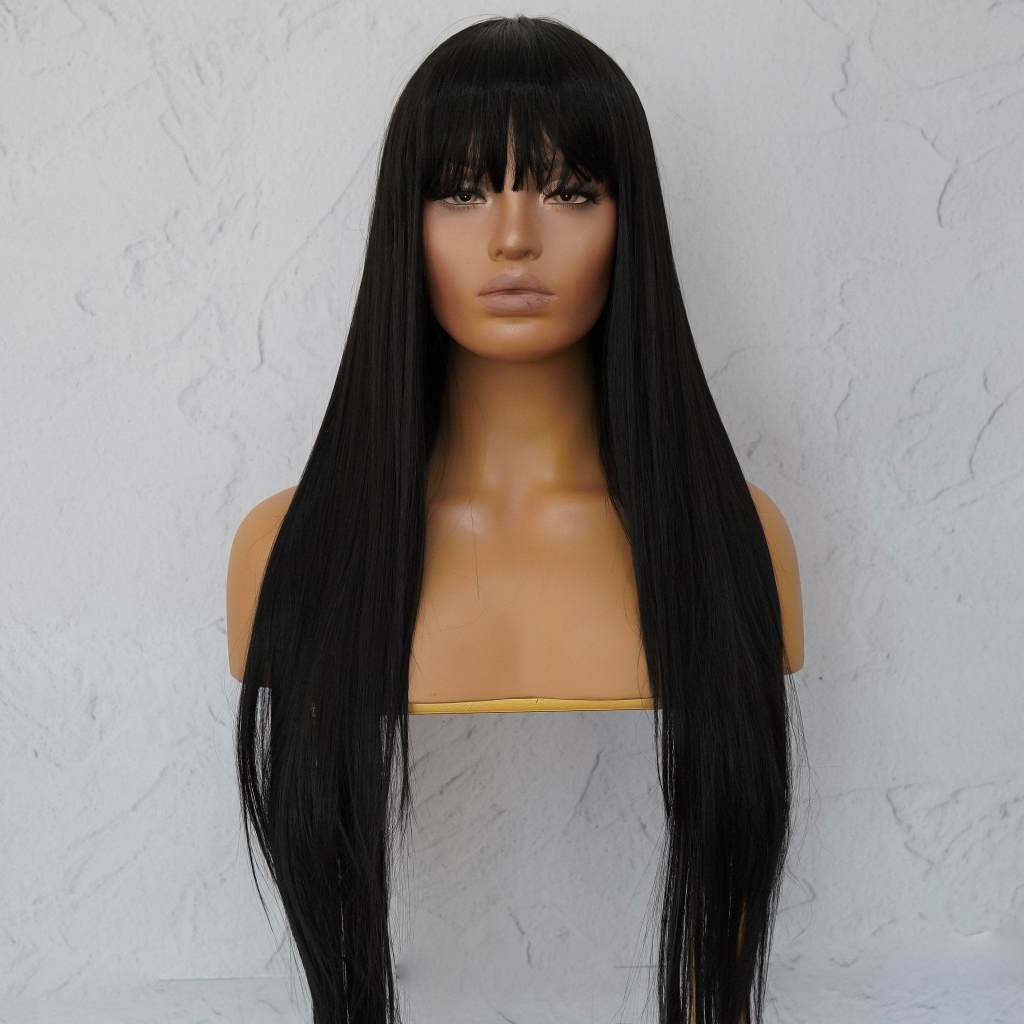 MONTANA - Black - Fringe Wig | Black, 26 Inch, Fringe, Synthetic Hair | Milk &amp; Honey Wigs