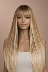 MONTANA - Caramel - Fringe Wig | Blonde, 26 Inch, Fringe, Synthetic Hair | Milk & Honey Wigs