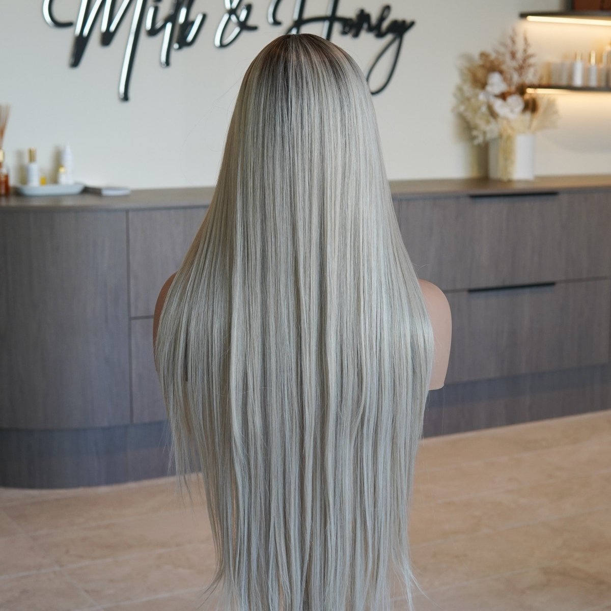 MONTANA Ombre Caramel Fringe Wig - Milk &amp; Honey Wigs