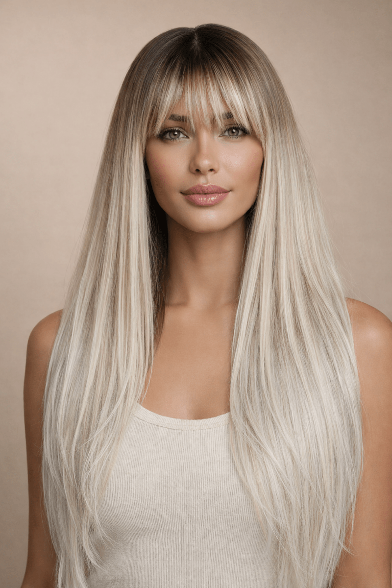 MONTANA - Ombre Caramel - Fringe Wig - Milk &amp; Honey Wigs