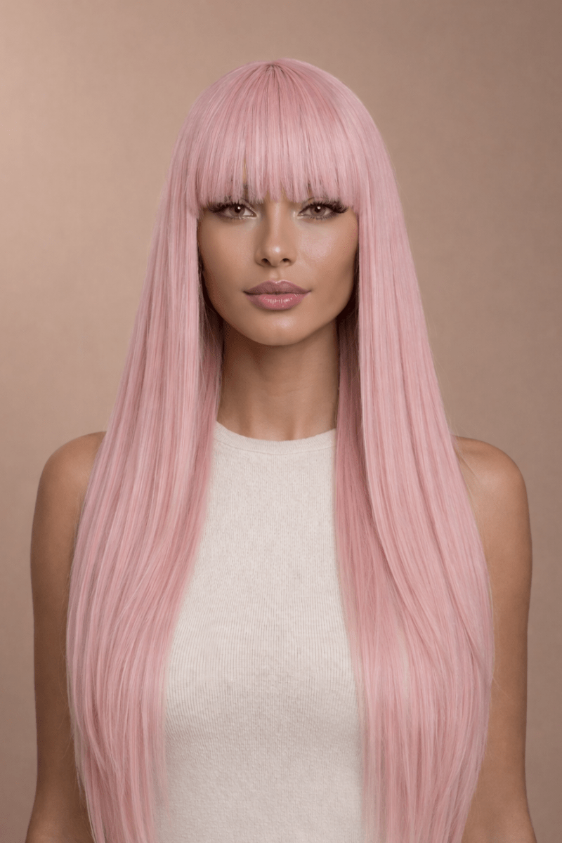 MONTANA - Pink - Fringe Wig - Milk &amp; Honey Wigs