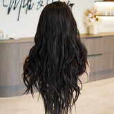 MONTE - Dark Brown - Lace Front Wig | Brown, 20 Inch, T-Part Lace Front, Synthetic Hair | Milk & Honey Wigs