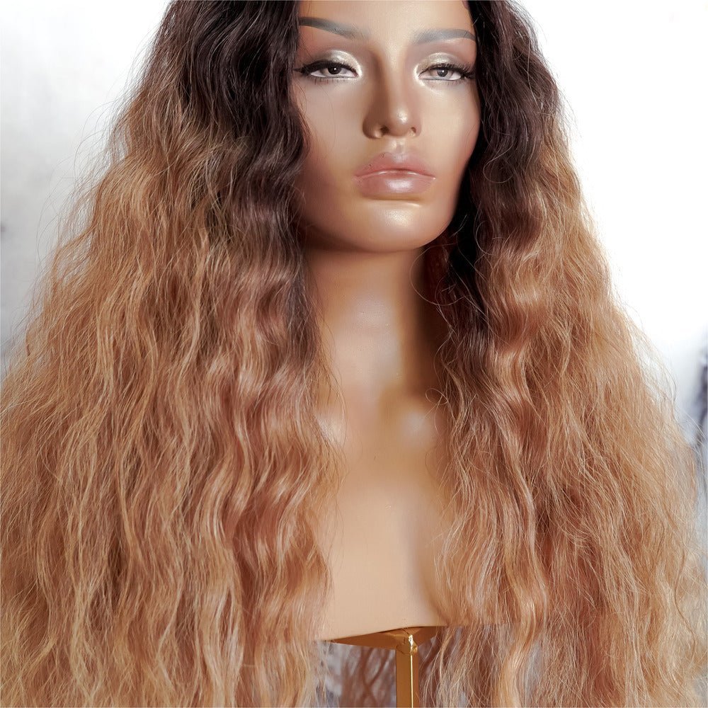 MUSE - Ombre Brown - Lace Front Wig | Brown, 28 Inch+, T-Part Lace Front, Synthetic Hair | Milk &amp; Honey Wigs