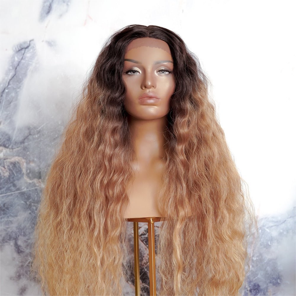 MUSE - Ombre Brown - Lace Front Wig | Brown, 28 Inch+, T-Part Lace Front, Synthetic Hair | Milk &amp; Honey Wigs