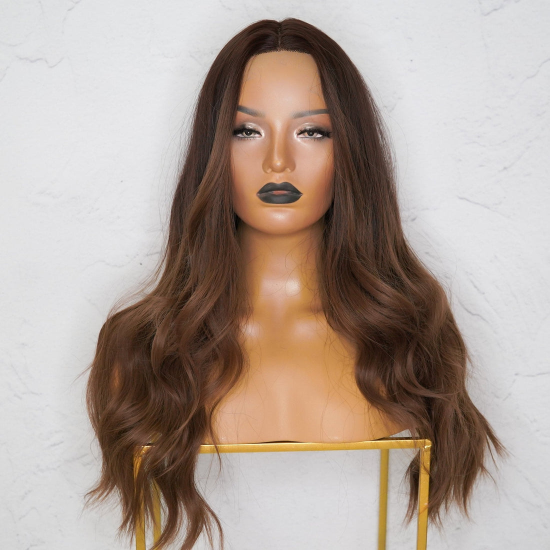 NADIA Dark Chocolate Ombre Lace Front Wig - Milk &amp; Honey Wigs