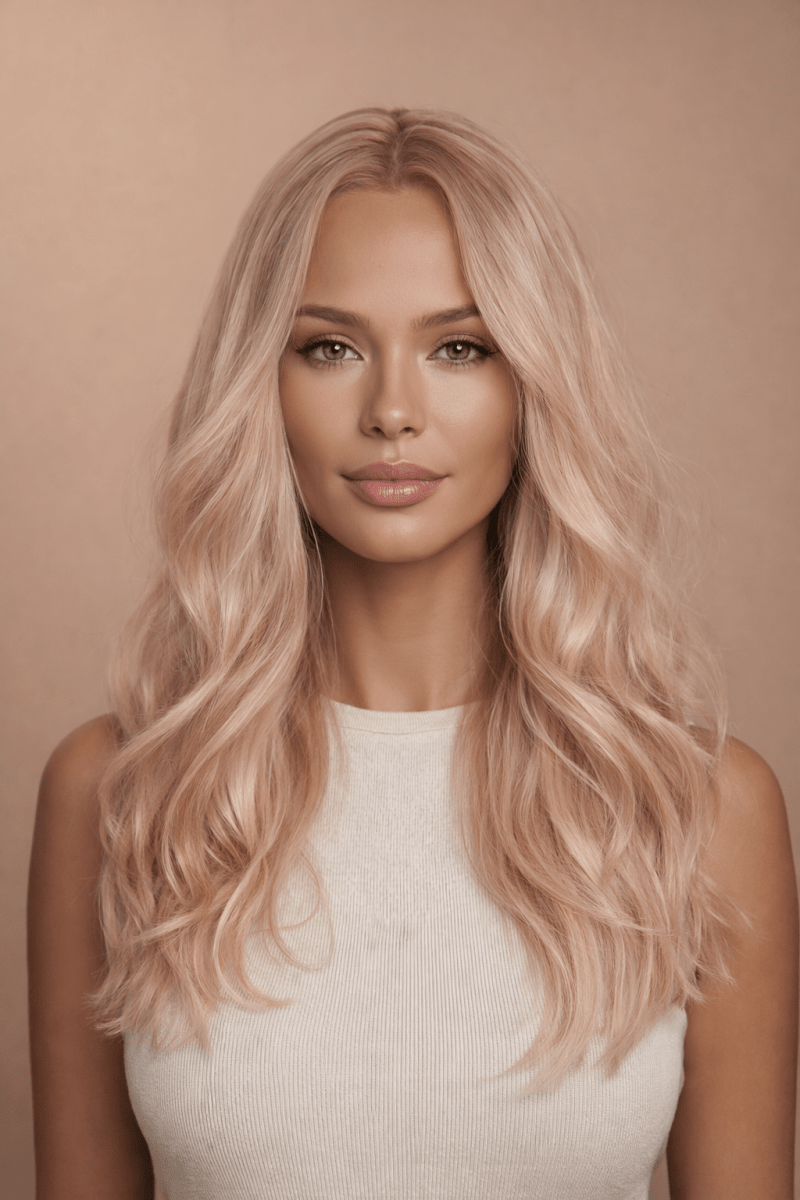 NAOMI - Honey Blonde - Lace Front Wig | Blonde, 20 Inch, T-Part Lace Front, Synthetic Hair | Milk &amp; Honey Wigs