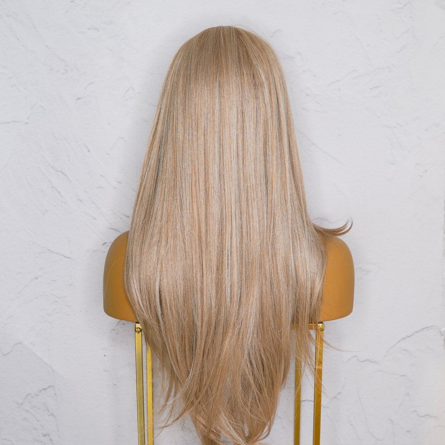 NATALIA - Beach Blonde - Lace Front Wig | Blonde, 24 Inch, T-Part Lace Front, Synthetic Hair | Milk &amp; Honey Wigs