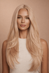 NATALIA - Beach Blonde - Lace Front Wig | Blonde, 24 Inch, T-Part Lace Front, Synthetic Hair | Milk & Honey Wigs