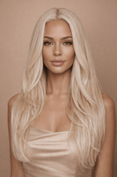 NATALIA - Frosted Blonde - Lace Front Wig | Blonde, 24 Inch, T-Part Lace Front, Synthetic Hair | Milk & Honey Wigs