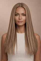 NATALIE - Brown - Lace Front Wig | Brown, 22 Inch, T-Part Lace Front, Synthetic Hair | Milk & Honey Wigs