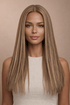 NATALIE - Brown - Lace Front Wig | Brown, 22 Inch, T-Part Lace Front, Synthetic Hair | Milk & Honey Wigs
