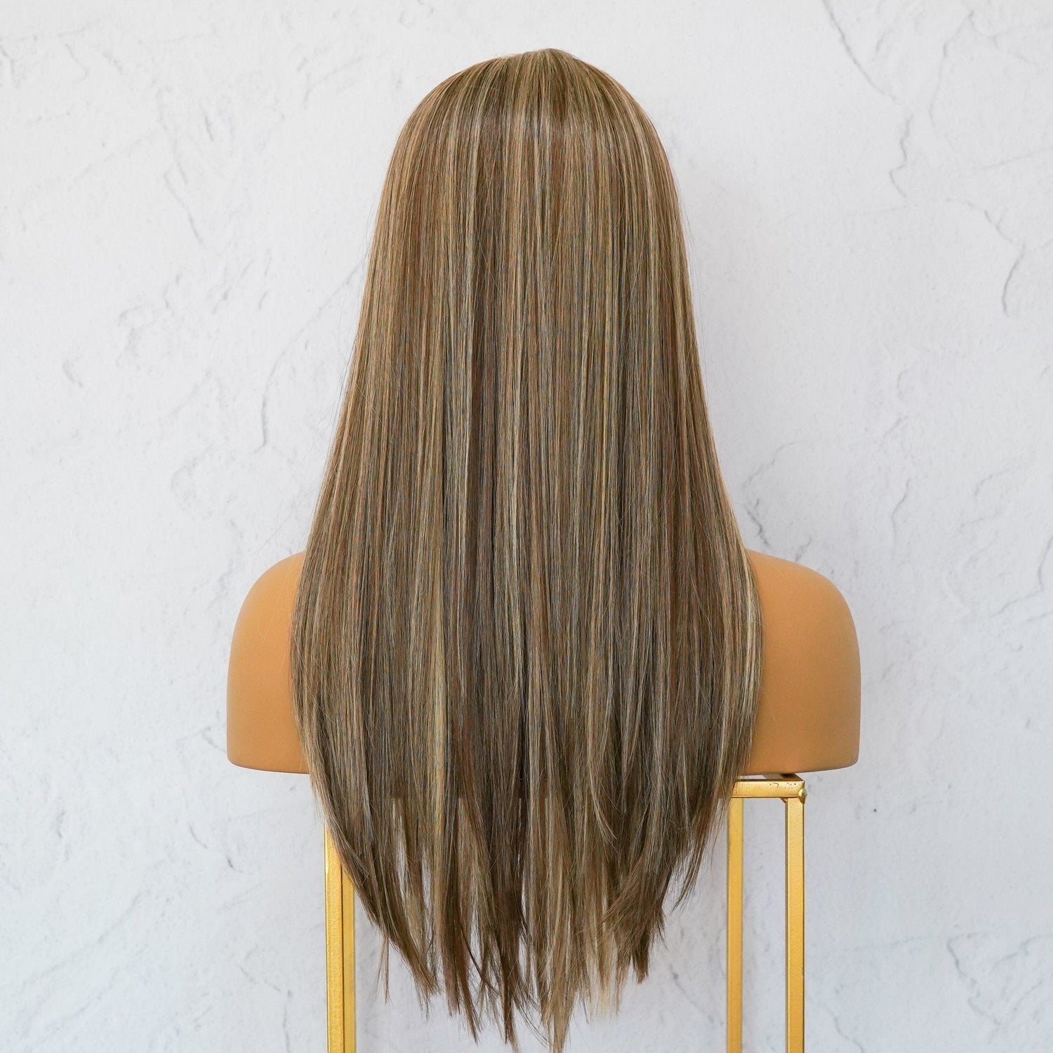 NATALIE - Brown - Lace Front Wig | Brown, 22 Inch, T-Part Lace Front, Synthetic Hair | Milk &amp; Honey Wigs