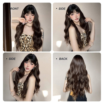 Natural Black Wavy Wig natural black synthetic wavy lace front wig | Milk &amp; Honey Wigs