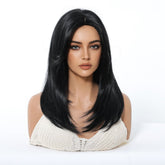 Natural Black Wig with Layers - MARKETPLACE | Black, Fringe, Synthetic Hair | Milk & Honey Wigs