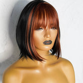 NELLY - Brown - Fringe Wig | Brown, 12 Inch & Shorter, Fringe, Synthetic Hair | Milk & Honey Wigs