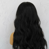NERA - Black - Lace Front Wig | Black, 28 Inch+, T-Part Lace Front, Synthetic Hair | Milk & Honey Wigs