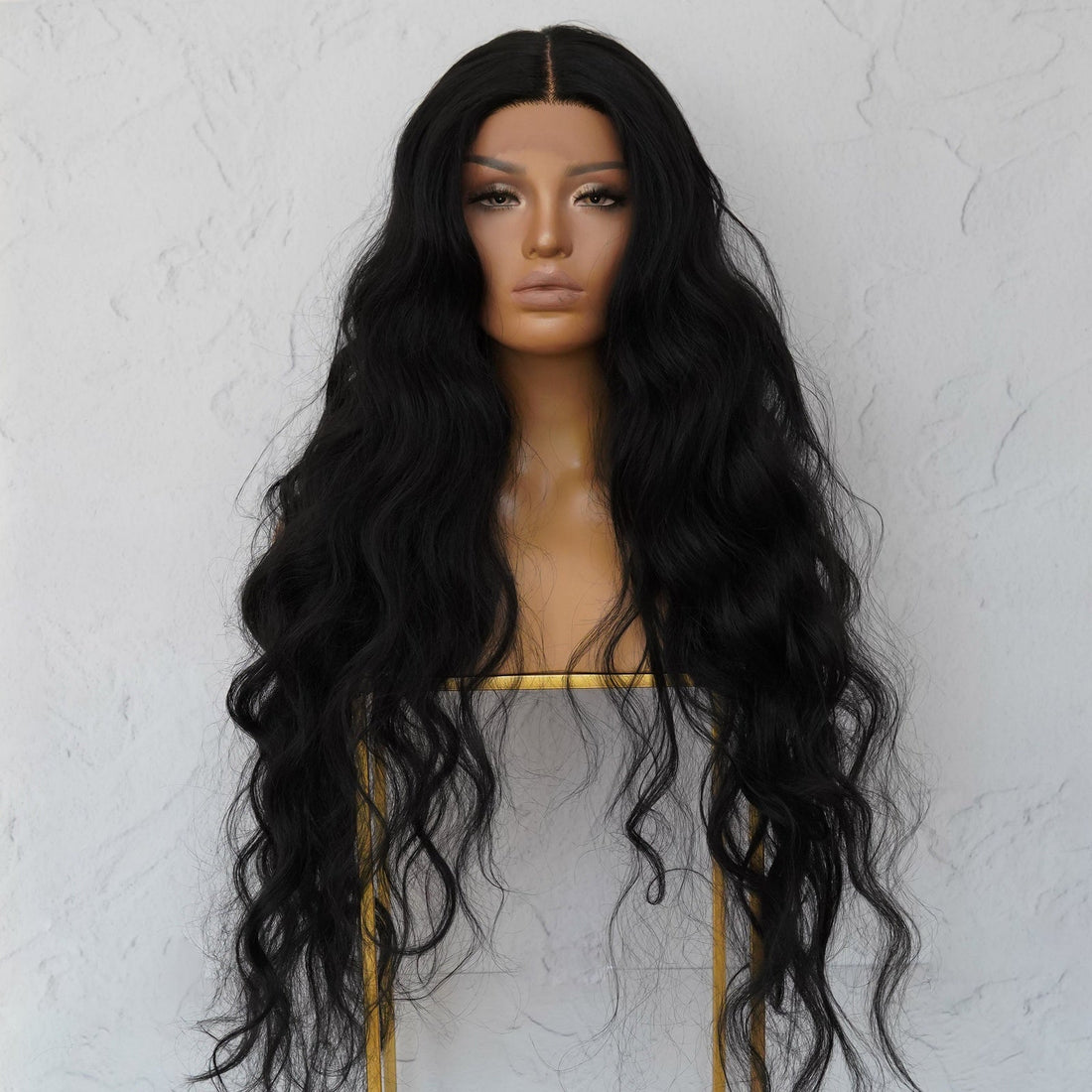 NERA - Black - Lace Front Wig | Black, 28 Inch+, T-Part Lace Front, Synthetic Hair | Milk &amp; Honey Wigs