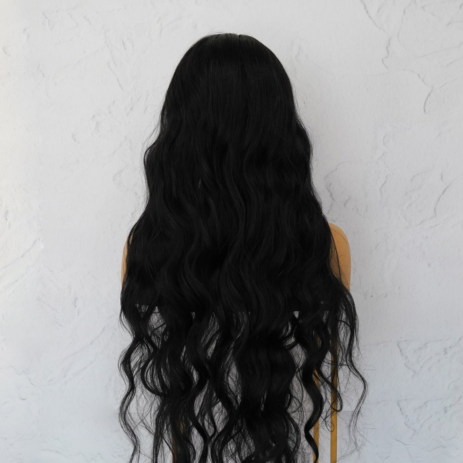 NERA - Black - Lace Front Wig | Black, 28 Inch+, T-Part Lace Front, Synthetic Hair | Milk &amp; Honey Wigs