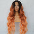 NERA - Ombre Flame - Lace Front Wig | Ginger, 28 Inch+, T-Part Lace Front, Synthetic Hair | Milk & Honey Wigs