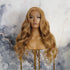 NIKKI caramel synthetic beach curl lace front wig | Milk & Honey Wigs