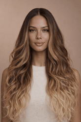 NIKKI - Mocha - Lace Front Wig | Brown, 28 Inch+, T-Part Lace Front, Synthetic Hair | Milk & Honey Wigs