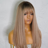 OAK - Caramel - Fringe Wig | Blonde, 22 Inch, Fringe, Synthetic Hair | Milk & Honey Wigs
