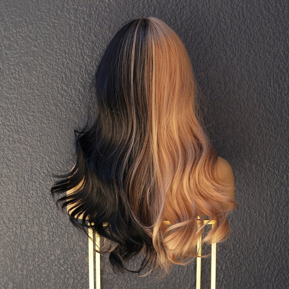 OLIVIA - Two Tone - Fringe Wig | Black, 18 Inch, Fringe, Synthetic Hair | Milk &amp; Honey Wigs