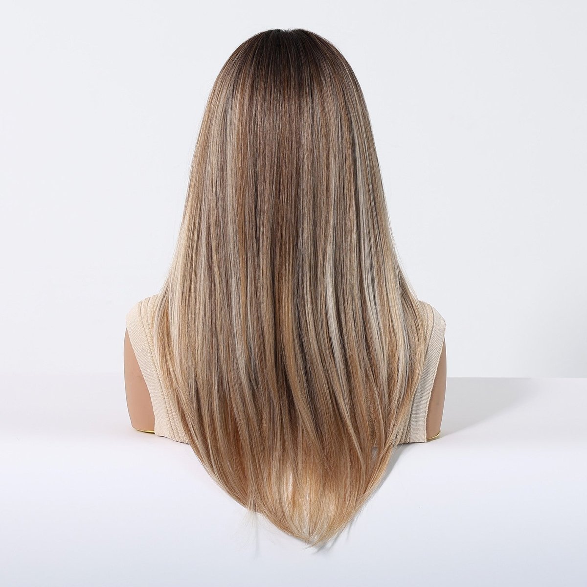 Ombre Brown Fringe Wig - MARKETPLACE | Brown, Fringe, Synthetic Hair | Milk &amp; Honey Wigs