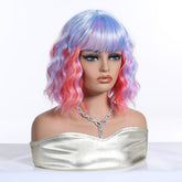 Pastel Rainbow Bob with Fringe Wig - MARKETPLACE | Purple, Fringe, Synthetic Hair | Milk & Honey Wigs